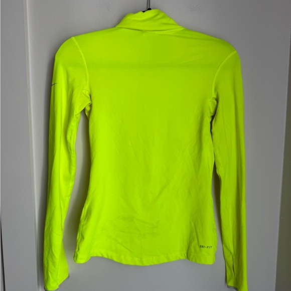 Nike neon Yellow Half-Zip Top - Picture 5 of 5